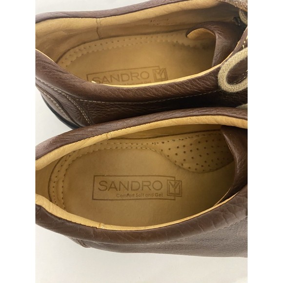 Sandro Moscoloni Brown Leather Lace Up Comfort & Soft Gel Oxford Shoes 9.5D main image 15